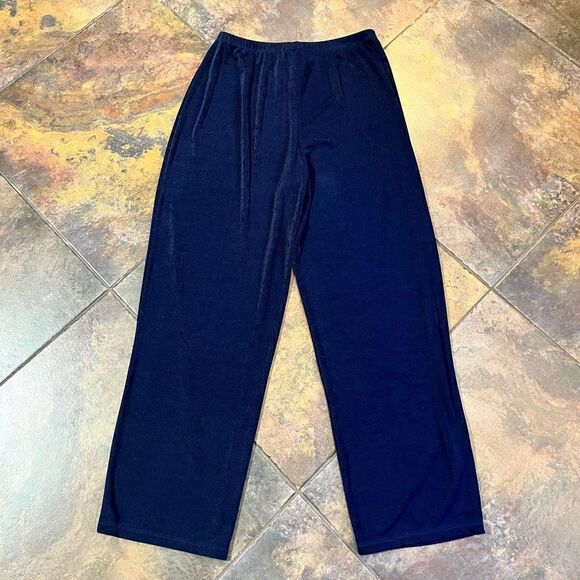 Carole Little Navy Stretch Dress Pants Large - Picture 9 of 9